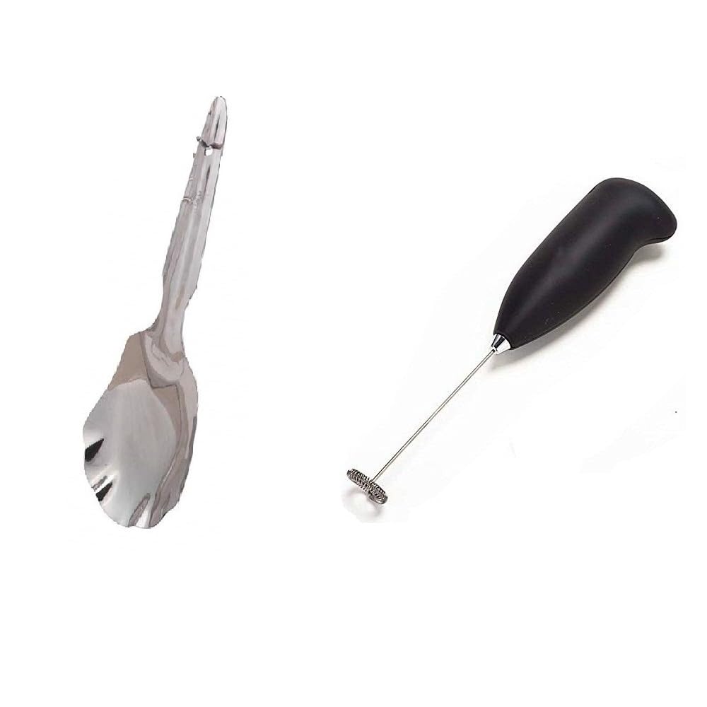 BLUE WONDER Stainless Steel Small Cooking Rice Paltaa Panjaa Combo Electric Coffee Beater | Kitchen Accessories | Multipurpose Kitchen Tool | Sturdy | Multicolour | Pack of 2-image-32