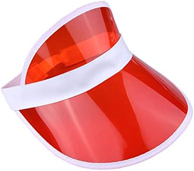 Unisex 80s Style Retro Neon Sun Visor Hat Headband Cap Golf Tennis Stag Poker Party