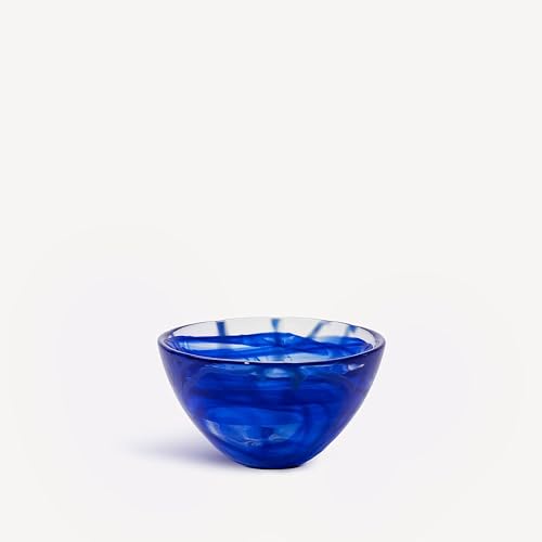 Blue/Blue Small Contrast Bowl by Kosta Boda