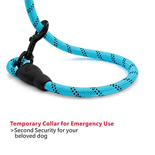Festnight Cão de nylon reflexivo Dog Leash Dog Corda de escalada Corda de cão Chain Traction para Pe