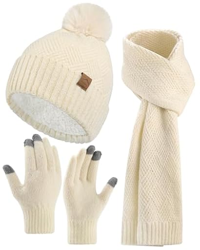 Coubeau Gorro Invierno Mujer - Cálido Moda Conjunto Bufanda y Gorro y Guantes Mujer Bufanda y Guantes Set | Ya disponible en tu tienda friki favorita! En mundofriki.es!