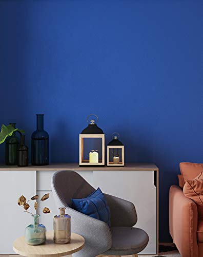 15.7"X118" Blue Peel And Stick Wallpaper Royal Blue Contact Paper Waterproof Self Adhesive Wallpaper Removable Easy To Clean Vinyl Film Decorative For Desk Wallcovering Furniture Countertop Cabinet #TOP2