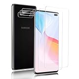 2+2 Stück für Panzerglas für Samsung Galaxy S10 Plus Schutzfolie, 0.33mm 9H Anti Kratzer Kamera Schutzglas Folie, Hohe Empfindlichkeit Full Screen Displayschutz, Blasenfreie, Anti-Fingerabdruck Schutz