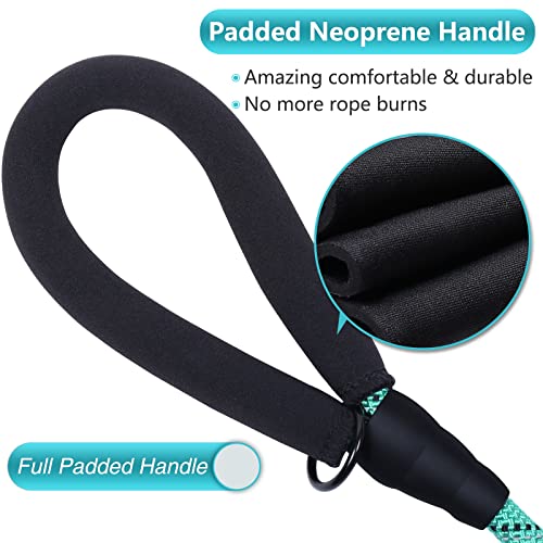VIVAGLORY Rope Dog Leash Roperex Pet Leash, 1/2IN x 3FT, Turquoise by VIVAGLORY - Image 3