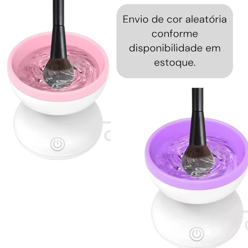 Lavador Higienizador Limpador de Pincel Maquiagem Automático Brush Colors Linha Premium Focacer