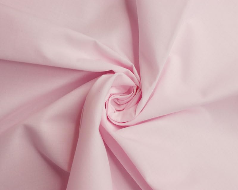 Needleberry Rose Polycotton Fabric - 3 Metre x 112cm - 80% Polyester 20% Cotton - Lightweight Durable Material for Sewing, Crafts & Dressmaking