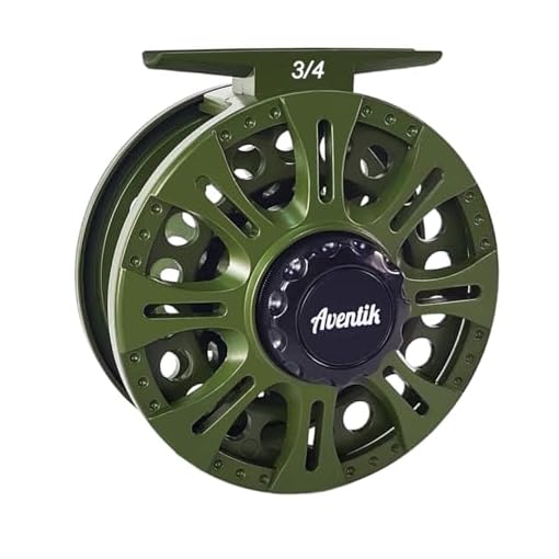 Aventik HVCE Graphite Fly Reel Center Drag System Classic III Graphite 3/4, 5/6, 7/8wt Large Arbor Freshwater Fly Fishing Reels
