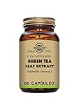 Solgar Green Tea Leaf Extract Vegetable Capsules - Pack of 60 - High Levels of Antioxidants - Promotes Heart Liver and Brain Health - Vegan, Kosher and Gluten-Free
