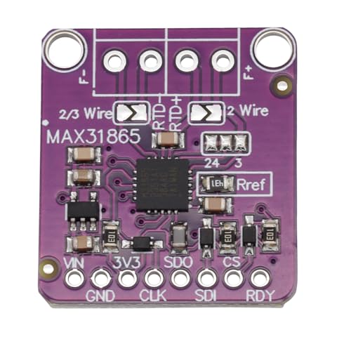 Heevhas MAX31865 Platinbeständigkeit RTD Temperatur Thermoelement Sensor Verstärker Modul Temperatursensor Detektormodul Temperaturerfassung RTD/PT100-PT1000 (2 Stück)