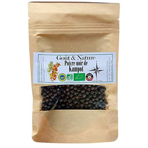  Poivre noir de KAMPOT 100 gr - culture biologi...