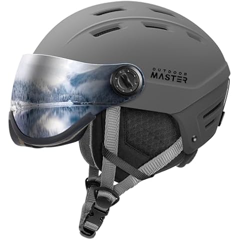 OutdoorMaster Snowboard Helmet with Ski Goggles,Ski Helmet and 2-in-1 Visor Detachable Goggles Set,Protective EPS Foam & 14 Cooling Vents -Snow Helmets for Men,Women & Youth Cover