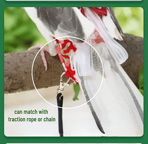 Bird Flight Suits Diapers, Parrot Flight Suits Diapers For Monk Parakeets, Cockatiels Flight Suits, Parrot Clothes, Bird Training Nappy Suit Liners Clothes (M, Purple-A) #TOP7