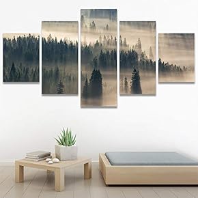 SIGNWIN 5 Panel Canvas Wall Art Modern Art...