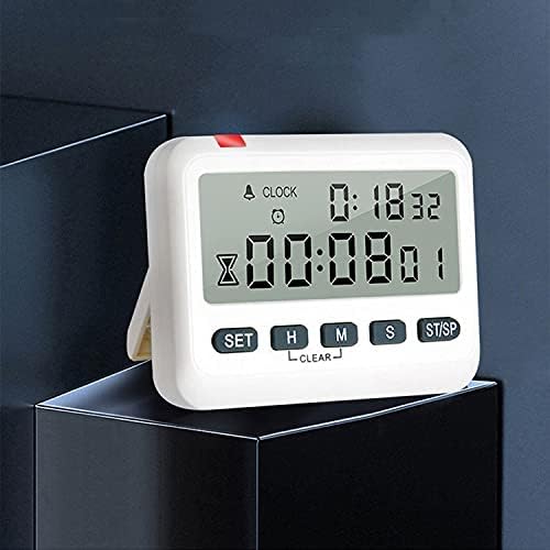 Portable Digital Screen Kitchen Timer Large Display Square Cooking Count Up Countdown Alarm Clock Tools image 3