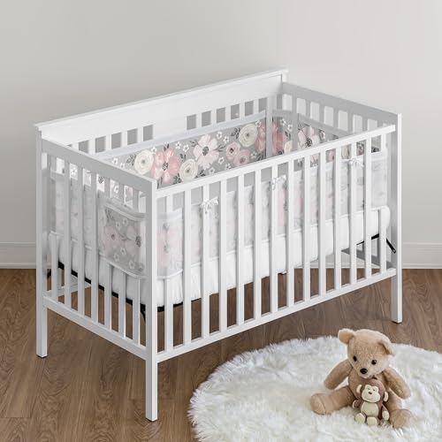 image for Sweet Jojo Designs + BreathableBaby 2-Piece Breathable Mesh Crib Liner