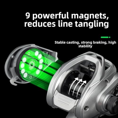 Moulinet goutte d'eau en aluminium de précision pour lancers fluides