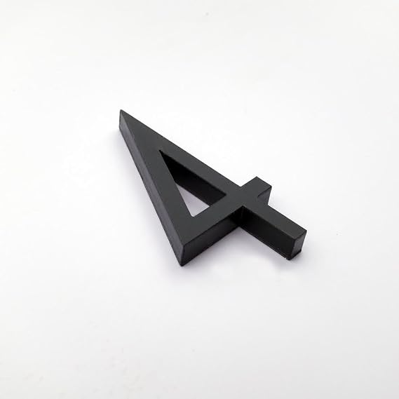 3 Inch Modern House Number, Self-adhesive House Numbers Mailbox Numbers, Street Numbers Home Address Number Door Numbers House Apartments Office, Easy Install (Number 4)