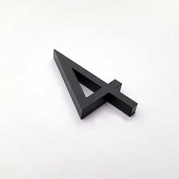 3 Inch Modern House Number, Self-adhesive House Numbers Mailbox Numbers, Street Numbers Home Address Number Door Numbers House Apartments Office, Easy Install (Number 4)