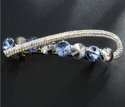 YQBUER Top Clip Hairpin Spring Clip Headgear Elegant Mother Rhinestone