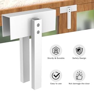 FOROIRON 2 Pack Metal Bifold Door Lock Folding Door Lock Closet Door Lock Closet Protection Child and Pet Proof Bi-fold Door Lock Bifold Door Lock Child Safety Installation-Free