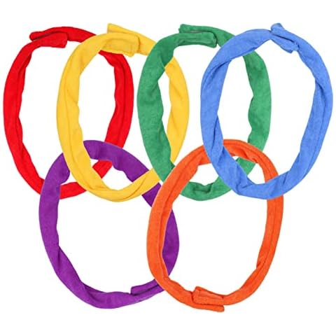 Chew Necklaces for Sensory Kids, Cloth Fabric Necklace Oral Toys for Boys Girls Alternative to Chewing, Terry Absorbent Chewy Toy Autism for ADHD SPD Fidgeting 6 Pack Cover