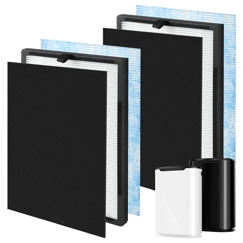 FCFMY 2 Packs Airmax 8L 3-in-1 Blue Ultra-Filter HEPA Filter Compatible with Okaysou Airmax 8L Air Purifier with H13 Grade True HEPA Replacment Filter