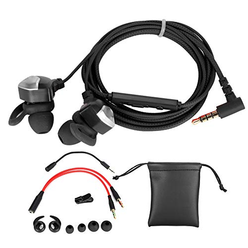 Xcello Écouteurs, écouteurs De Jeu Intra-auriculaires Filaires Universels G3000 De 3,5 Mm, Casque De Jeu à Réduction De Bruit Pour une Expérience De Jeu Ultime(12cm-Silver)