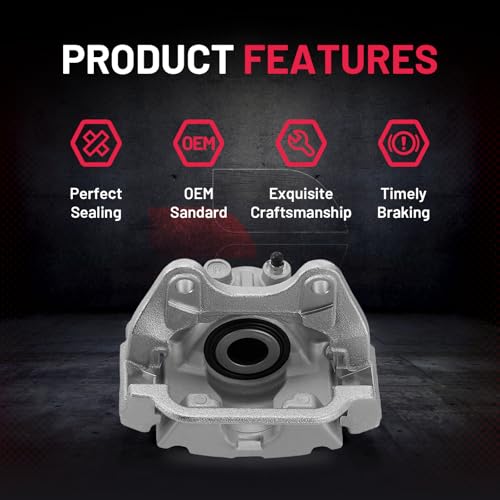 Image of BDFHYK 18B5030, 18B5031 Rear Disc Brake Caliper Assembly with Bracket Compatible with Cadillac Escalade /Escalade ESV, Compatible with Chevrolet Avalanche /Silverado 1500 /Suburban 1500 /Tahoe 2007-2018