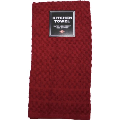 Ritz Red Cotton Kitchen Towel 1 Pk #TOP9