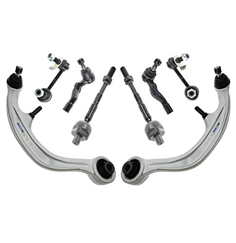 8 Pc Front Suspension Kit for Infiniti G35 / Nissan 350Z / Nissan 350Z / Lower Control Arms with Ball Joints, Outer & Inner Tie Rod Ends, Sway Bar End Link Passenger & Driver Side