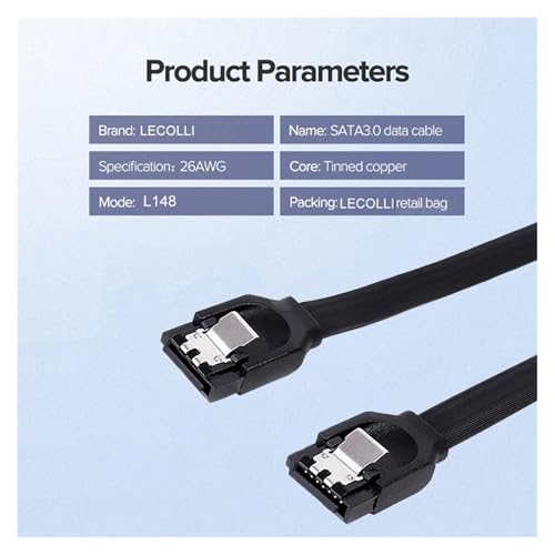 Cable de datos SATA 3.0 0.5 m 1 pieza miniatura 6