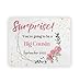 Hiding Place Boutique, Handmade Surprise You're Going To Be A Big Cousin Floral Best Nieces Get Promoted Puzzle Piece Horse Jigsaw Announcement Child Reveal Expecting Coming Soon Kid Flowers Spring
