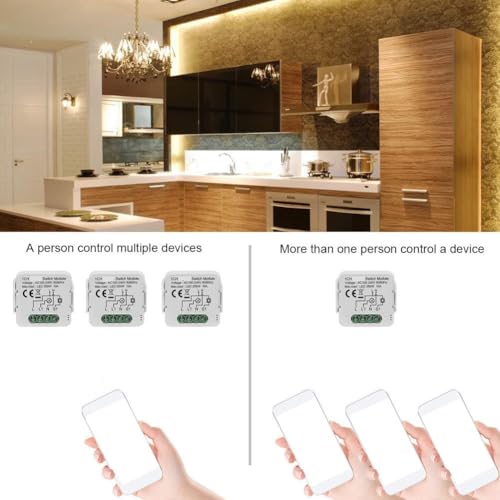 Modulo de interruptor inteligente Tuya ZigBee 4 canales 230V sin neutro para domotica premium 7