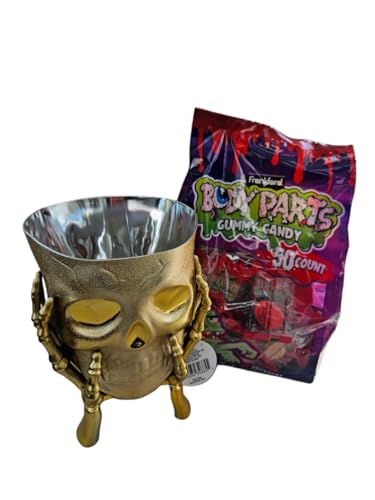 Cuenco de snack Calavera con dulces gomosos surtidos, 50 piezas miniatura 2