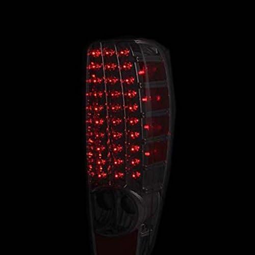Black LED Tail Lights Assembly Set for Chevrolet Colorado - (Pair) Includes Driver Left and Passenger Right Side Replacement