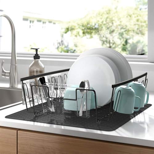 Image of YUHFERA Stove Top Cover for Electric Stove - Silicone Stove Mat for Glass Top, Glass Cooktop Protector, XL Dish Drying Mats for Kitchen,Oven Covers for Electric Stove (Black,30 x 21)