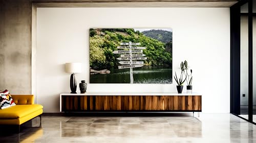 Metacrilato de la Playa Fluvial de A Cova obra de arte exclusiva de la Ribeira Sacra en Lugo 2