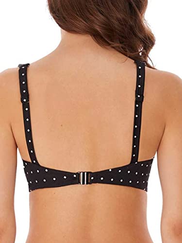 Freya Jewel Cove High Apex Underwire Bikini Top With J Hook (7230),36Dd,Black #TOP2