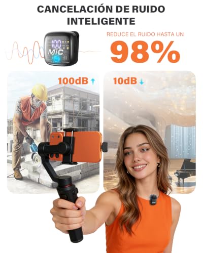 Miniatura 2 de Micrófono Lavalier Inalámbrico 2 En 1 Para Iphone Y Android, Pack 2