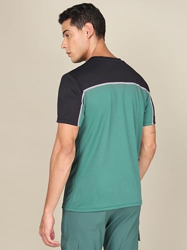 Image of TECHNOSPORT Men's Polyester Slim Fit Active T-Shirt - (MTP706 P) Pack of 1