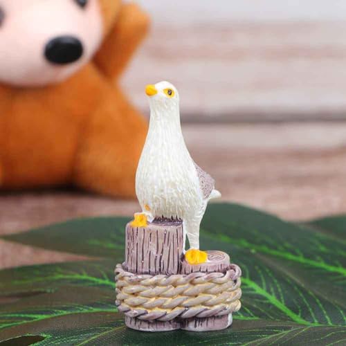 Décorations pour la maison avec statue de mouette et objets décoratifs marins de plage