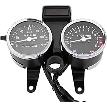 for Dirt Bike Speedometer mph Motorcycle Modified Tachometer,LED Accessories Speedometer Odometer Tachometer for GN125