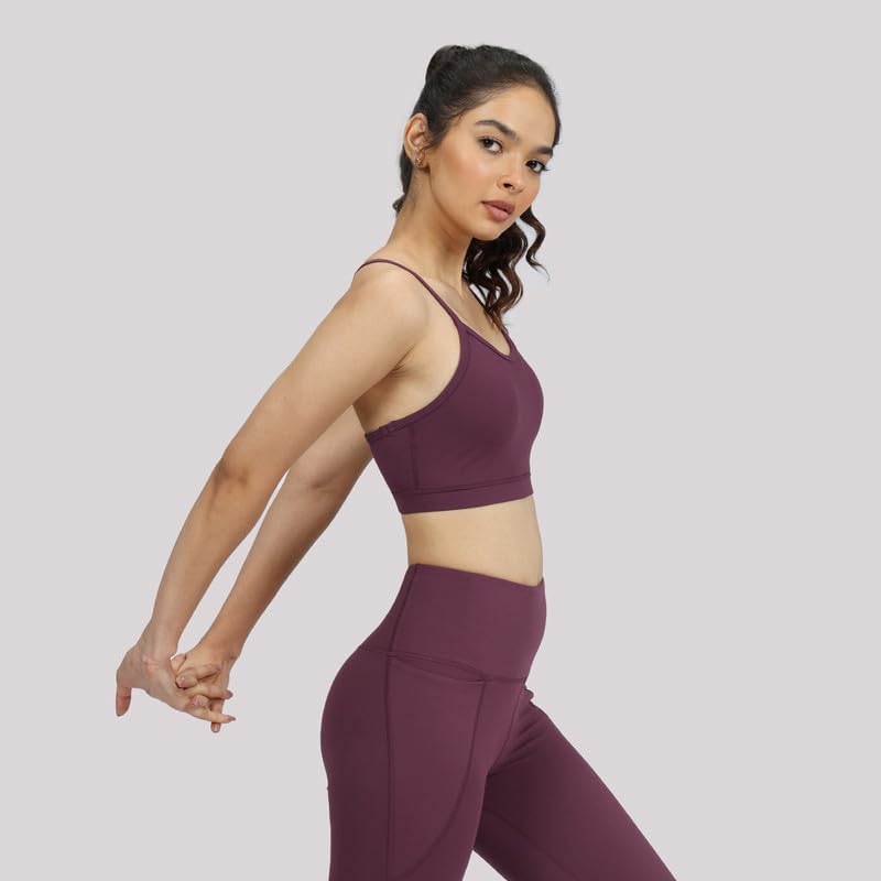 Image of BlissClub Ultimate Strappy Sports Bra | Removable Cups | Strappy Racerback Design | Elasticated Hem | CloudSoft TM Fabric