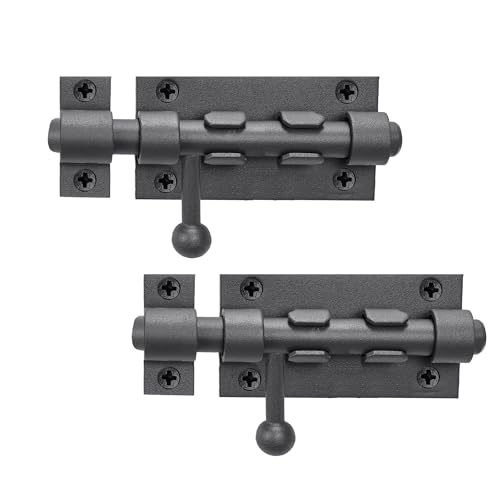 Image of 4 Inch Slide Barrel Bolt Latch Door Slide Lock Heavy Duty Gate Latches