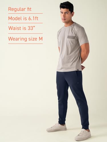 Image of DAMENSCH Regular Fit Matt Solid Premium Microfibre Elastane Cargo Joggers Dyes Soft Inner Fleece Fabric for Softer Feel, Comfortable Casual Wear Joggers for Men
