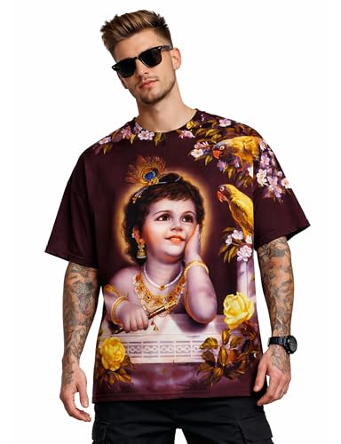 Image of STAND OUT All Over Printed Shiva, Krishna, Hanuman, Kali, Ram and Ravana, Ramayan, Bagavath Githa, Buddha Religious, Spiritual, Hindu Gods T-Shirts