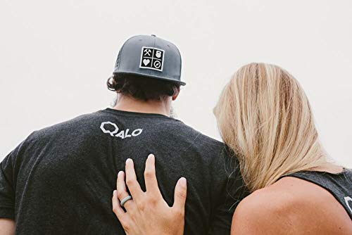 Qalo Women's Rubber Silicone Ring, Classic Silicone Wedding Ring For Women, Breathable, Durable Engagement Silicone Band, 5.5Mm Wide 2.5Mm Thick, Slate Grey, Size 8 #TOP6