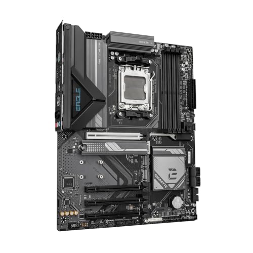 GIGABYTE B650E Eagle WIFI6E AMD AM5 E-ATX Motherboard, Supports AMD Ryzen 9000/8000/7000 Series Processors, DDR5, 8+2+2 Total Power Phase, 3X M.2, PCIe 5.0, USB 3.2 Gen 1 Type-C, Wi-Fi 6E