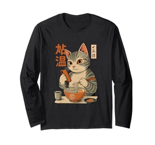 Japanese Cat Ramen Kawaii Noodle Mood ����T�V���c