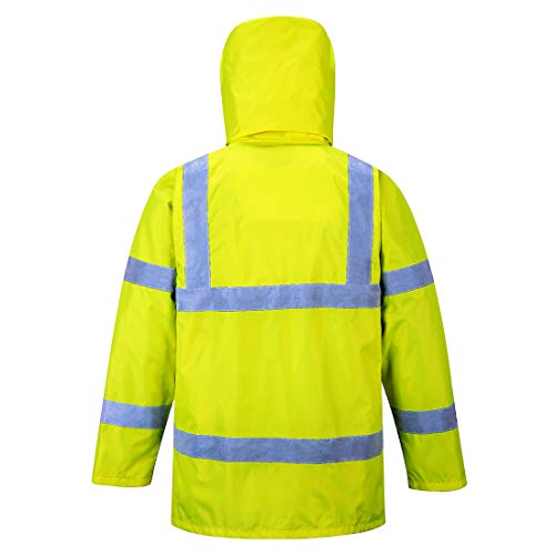Portwest Us160 Hi-Vis Lite Rain Safety Traffic Jacket Yellow, Xx-Large #TOP1
